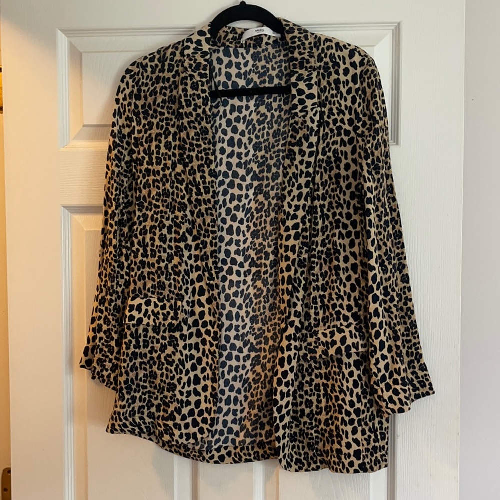 Leopard blazer